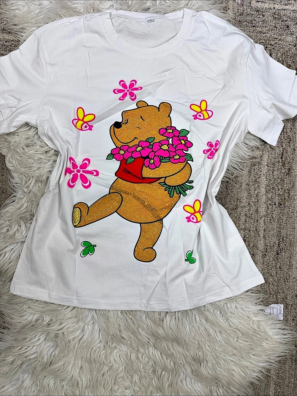 Torrid Winnie the Pooh Classic Cotton Rhinestone Tee Women's Graphic Short